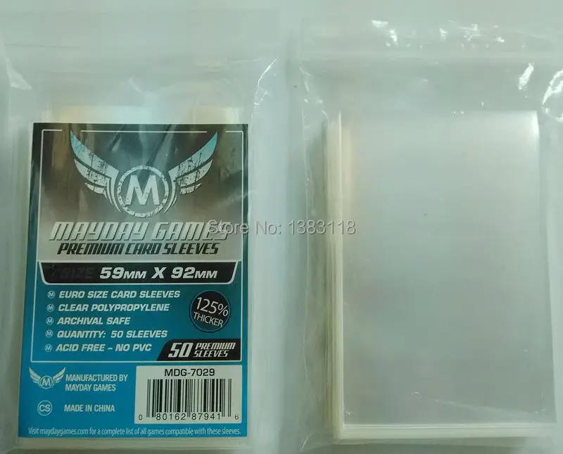 1pack 125 thicker MDG 7029 for 59x92mm Premium Euro Board games cards