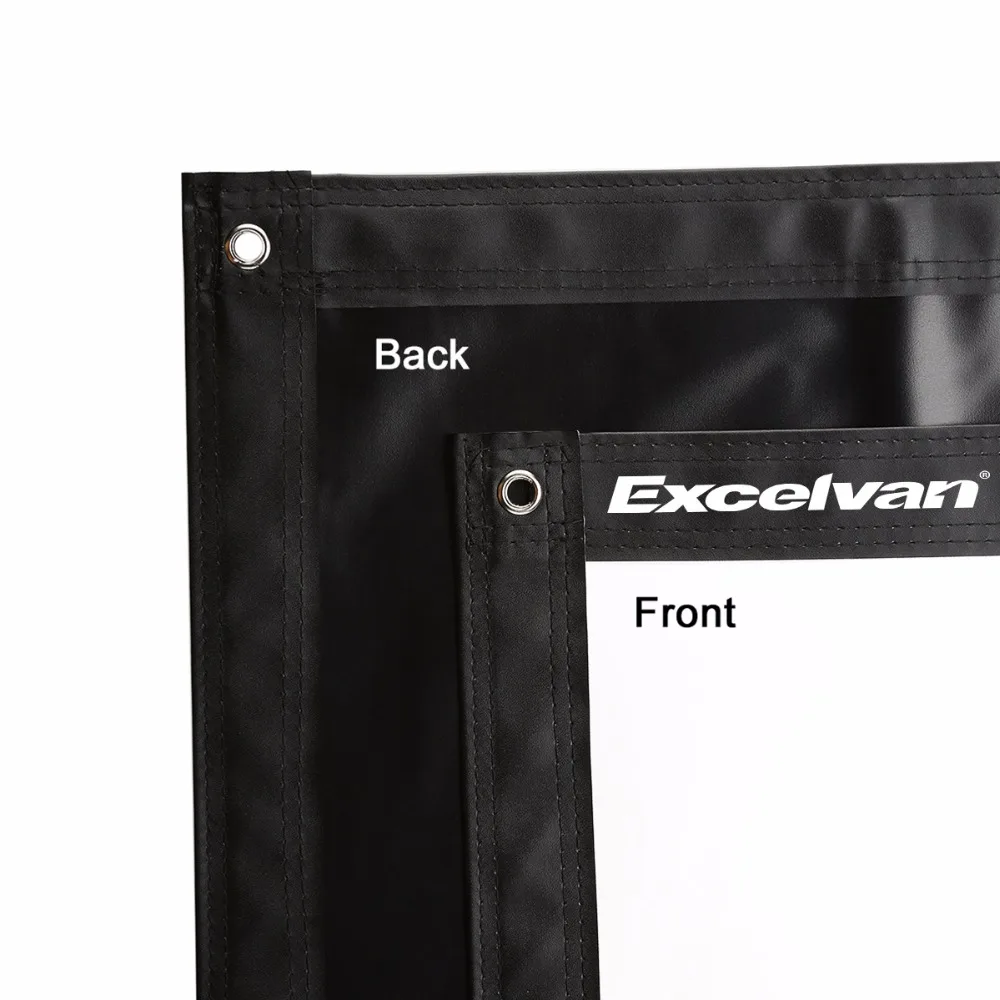 Excelvan 120 дюймов 16:9 складной ПВХ HD портативный домашний и наружный проектор экран с подвесным отверстием для передней проекции