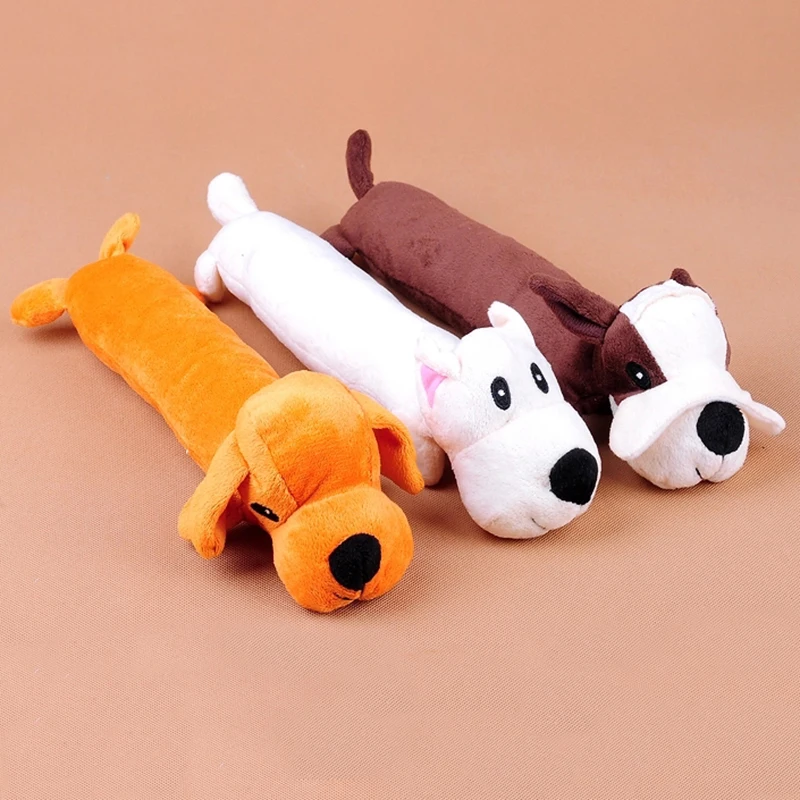 Плюшевая пищащая Собака Игрушки для маленьких больших жевательная игрушка для собак пищащий щенок большая собачья игрушка товары для животных honden speelgoed