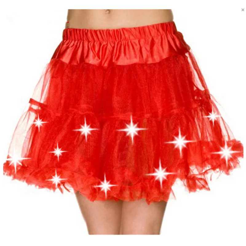 Women's Led Pettiskirt Mini Skirt Female 2017 Sexy Kilt Mini Tutu
