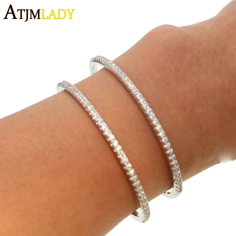 

2018 New Collection Popular And Fashion Colorful Paving open bracelet Bangle Cubic Zirconia For Women Fashion jewelry