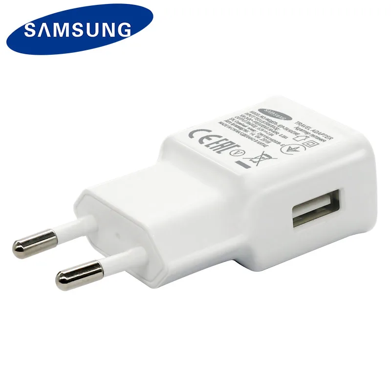 Samsung Оригинальное дорожное зарядное устройство для samsung Galaxy S5 Note 3 телефона 5 V & 2.0A