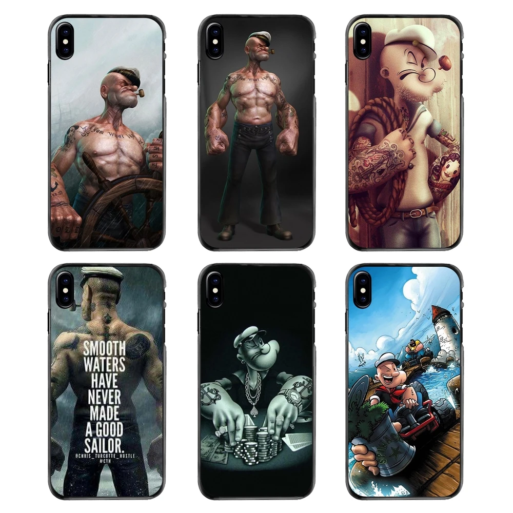 Для Huawei P7 P8 P9 P10 Lite Plus 2017 2016 Honor 5C 6 4X 5X Mate 8 7 9 Anime popeye poker Pattern аксессуары чехол для