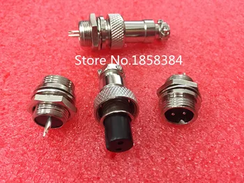 

20pcs=10pair Male & Female Diameter 12mm Wire Panel Connector GX12 2P GX12-2 M12 circular connector Socket Plug