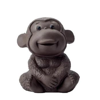 

Chinese Handmade Lovely Purple Clay tea pet home decor K015