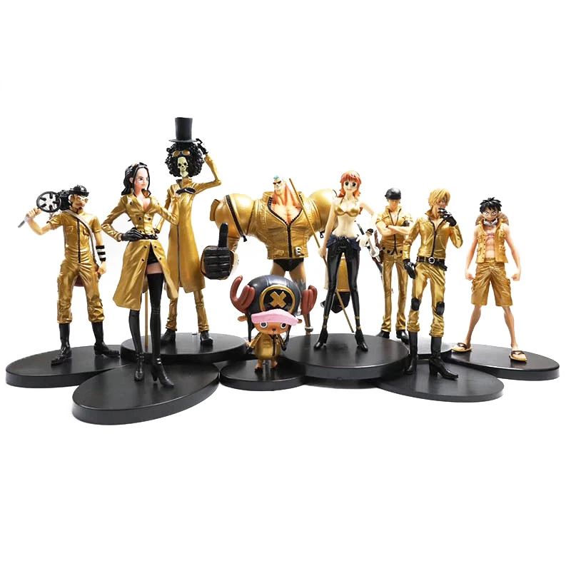 9 Styles Anime One Piece Film Gold Golden Monkey D Luffy Tony Tony Chopper Brook Sanji Nami Zoro Pvc Figures T30 Action Figures Aliexpress