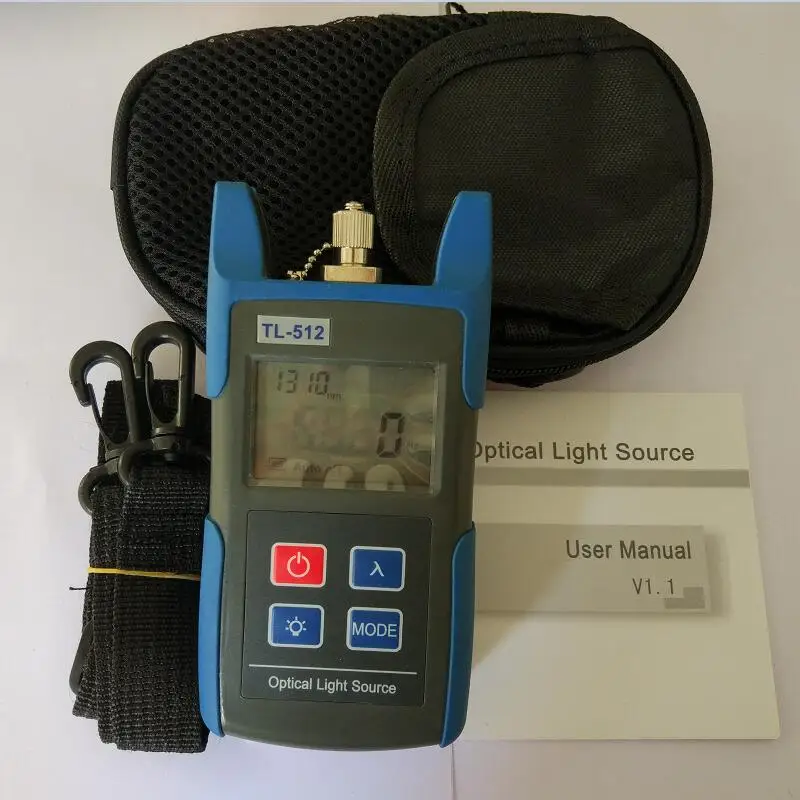 Free Shipping TL512 Handheld Fiber Optical Light Source Singlemode Multimode 850/1300/1310