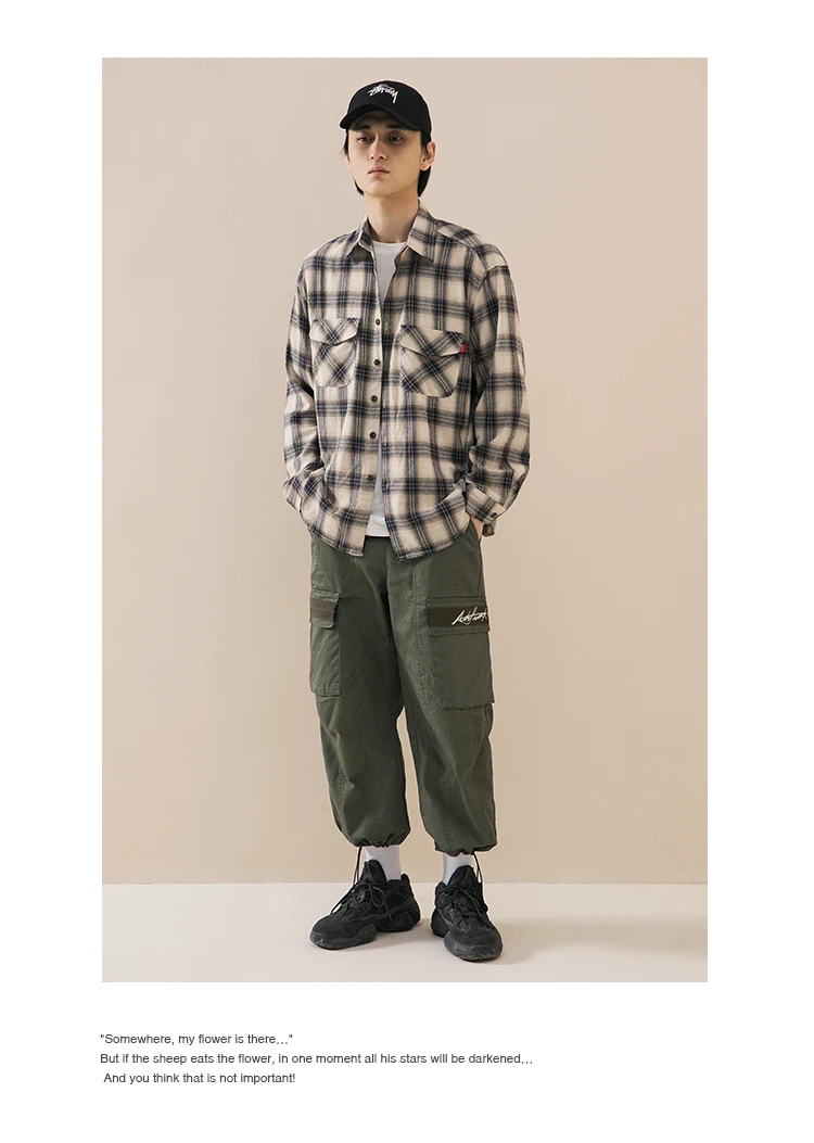 LAPPSTER мужские хаки Харадзюку брюки карго шаровары 2019 комбинезоны мужские s Уличная прямые брюки карманные корейские винтажные брюки