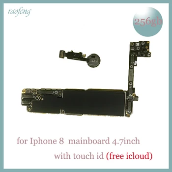

Raofeng with touch id for iphone 8 motherboard 256gb 4.7inch function unlocked with fingerprint mainboard with chips Logic Board