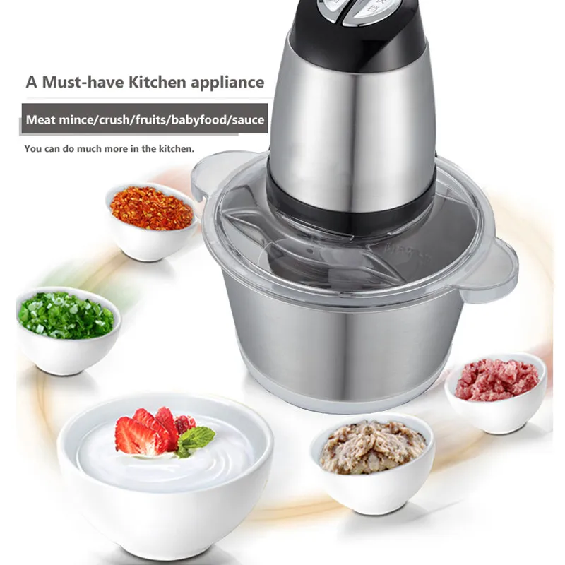 

220V Stainless Steel Meat Grinder Chopper Electric Automatic Mincing Machine