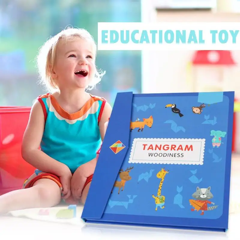 Игры-головоломки игрушки Танграм стимулируют развитие интеллекта воображения для детей развивают пространственные навыки мышления