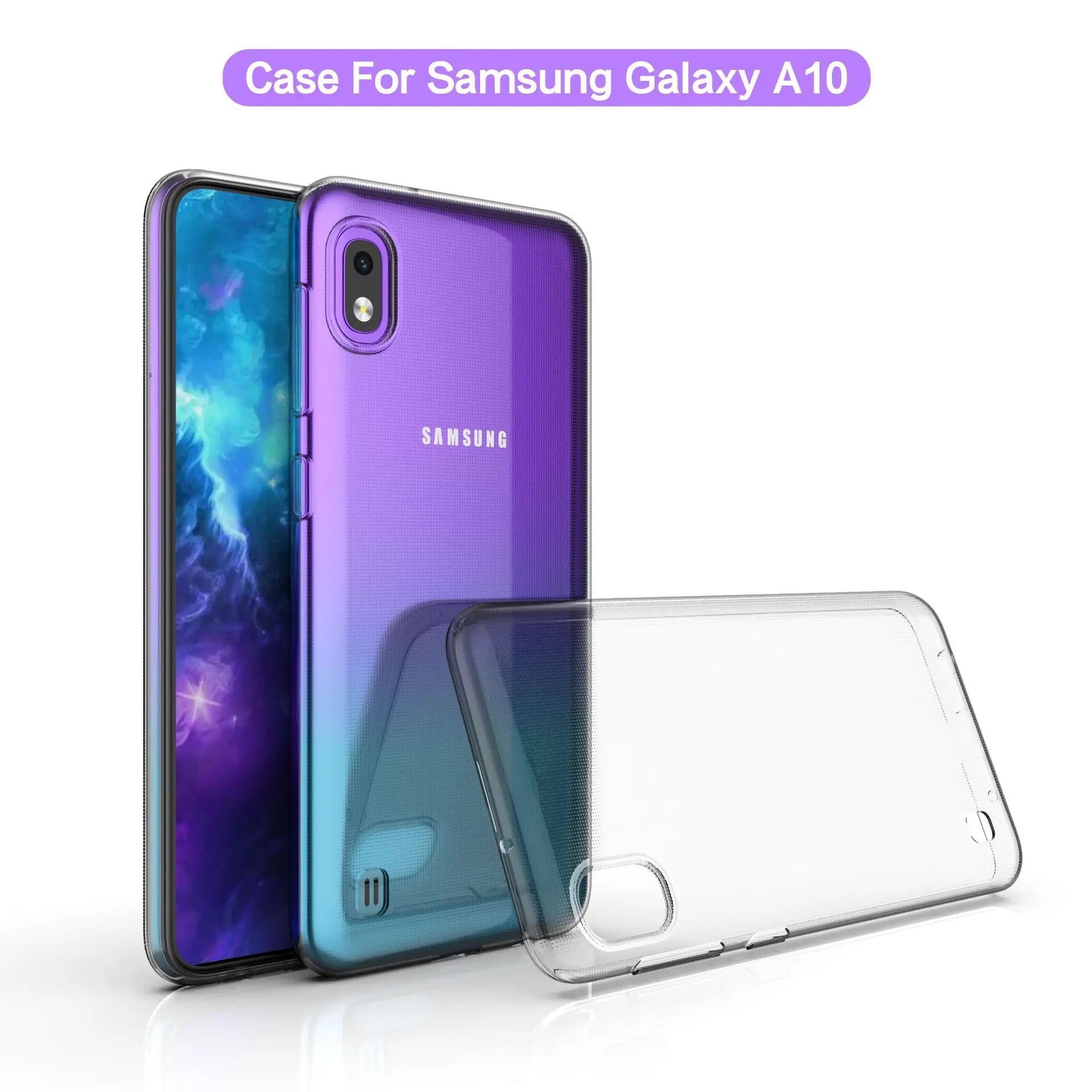 100 шт./лот для samsung Galaxy A10 A30 A50 чехол для телефона Ультратонкий прозрачный термопластичный полиуретан силиконовый чехол Coque Fundas Capa