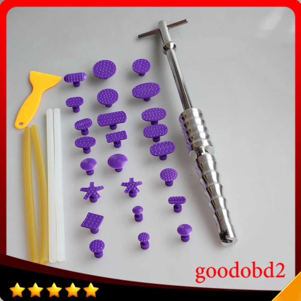 

New PDR Tool Kit Dent Removal Paintless Repair Tools 2in1 Slide Hammer Dent Puller Removal Tools Glue Tabs with 4pcs Glue sticks