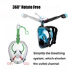 360 Degree Rotate Full Face Snorkeling Masks 180 View Anti-fog Anti-Leak Snorkel Scuba Underwater Diving Mask ► Photo 2/6