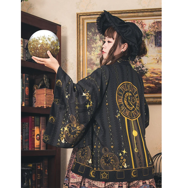 2019 Summer Harajuku Blouse Women shirts Kimono Cardigan Japanese Printed Loose Tops Blusas womens tops and blouses Man gothic