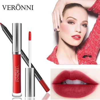 

Professional Makeup Velvet Nude Lip Gloss Waterproof Matte Liquid Lipstick Women Maquiagem Sexy Long Lasting Cosmetic