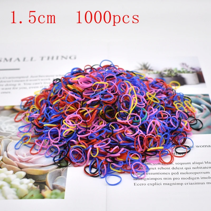 100-1000 pcs kids hair rope Hair Accessories Scrunchy Elastic Hair Bands Girls decorations Headbands Rubber Band hair scrunchies