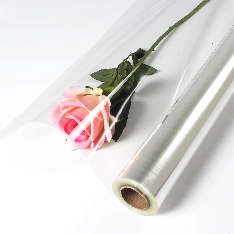 0.6Mx50M Clear Cellophane Wrap Roll Transparent Opp Plastic Wraps