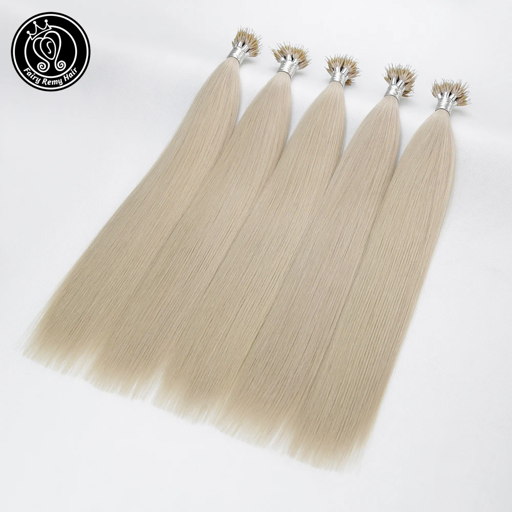 

Fairy Remy Hair 16" Real Remy Human Hair Nano Tip Extensions Blonde Colored Micro Beads Hair Extension 40g Per Package 0.8g/s