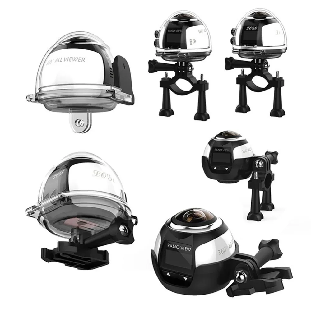 New V1 4K 360 Action Camera Mini Wifi Panoramic Camera 2448*2448 Ultra HD Panorama Camera Waterproof Sport Driving VR Camera