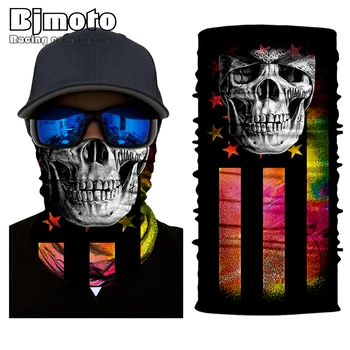 

Hot Selling Party face Masks Motorcycle 3D Seamless Skull Jokers Clown Adult Costume Accessory scarfs Party Cosplay Masks gift
