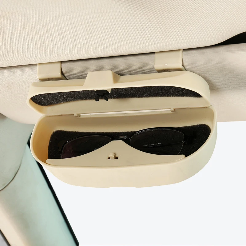 Car Sunglasses Holder Case Cover Clip Cage Storage Organizer Box Car