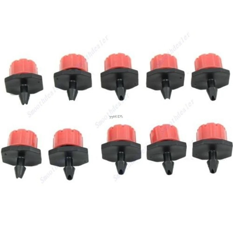

New 10pcs/20pcs/50pcs Garden Irrigation Misting Micro Flow Dripper Drip Head 1/4'' Hose Mar
