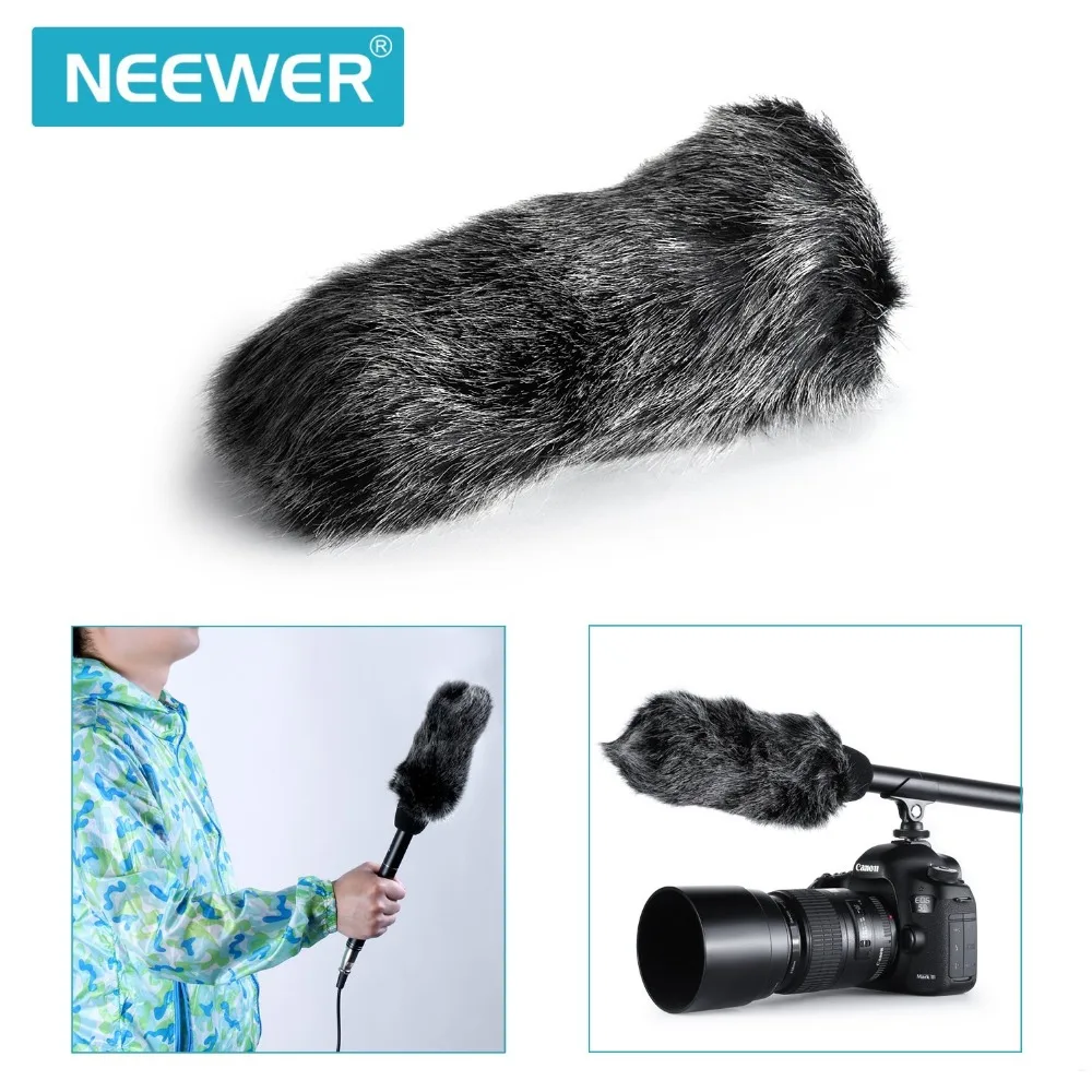 Neewer NW MIC 121 Outdoor Microphone Furry Windscreen Muff for MIC 01 ...