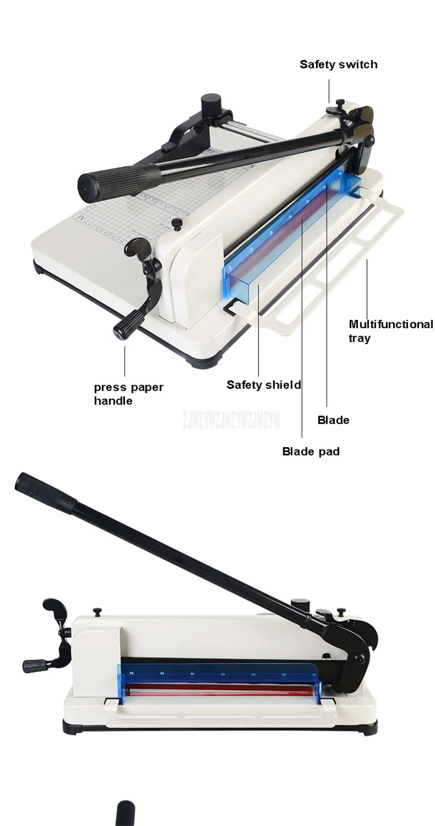 1 шт. сверхмощный триммер для бумаги A4 резак для бумаги фото резак ручной работы Максимальная толщина 4 см станок для резки бумаги 858A4