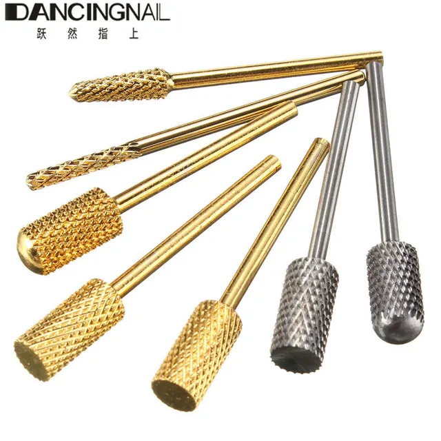 7pcs Set Tungsten Steel Nail Drill Bits Nails Grinding Head For 7pcs Set Tungsten Steel Nail Drill Bits Nails Grinding Head For Electric Manicure Nailart Drills