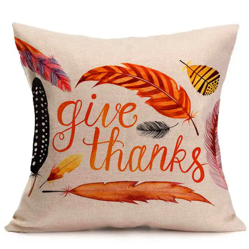 2018 hot Cartoon Pattern Linen Throw Pillow Case Cushion Christmas Theme Pillowcase pillow covers decorative 4545 #3o11#f  (8)