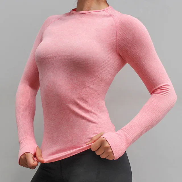 Long Sleeve Vital Seamless Shirts Workout Tops for Women Gym Top Shirt