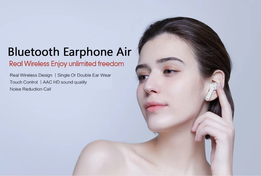 Оригинальная гарнитура Xiaomi Air TWS, глобальная версия, Bluetooth, настоящие беспроводные стерео спортивные наушники, ANC переключатель ENC, автоматическое управление паузой