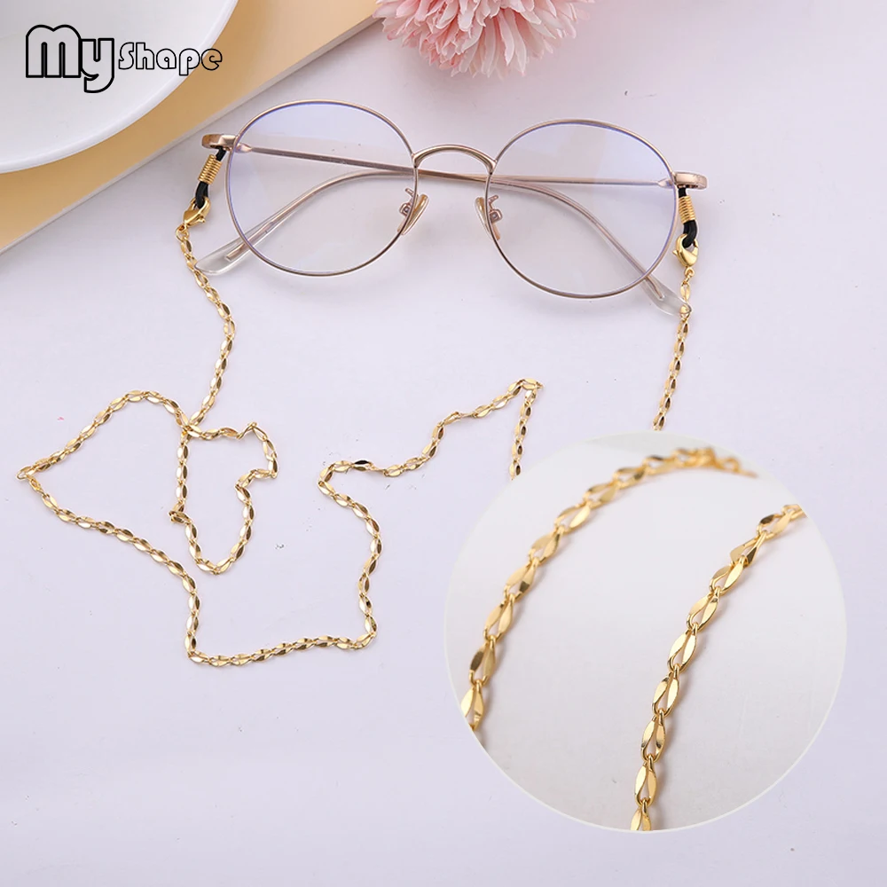 

My Shape Rose Gold Geometric Hollow Glasses Chain Sunglass Strap Eyewear Accessories Metal Lanyards Chain Women Men Trendy 2019