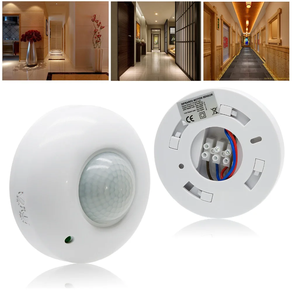 

1PC New Arrival AC220-240V High Sensitivety 360 Degree Automatic Ceiling Infrared PIR Motion Sensor LED Light Switch Sensors