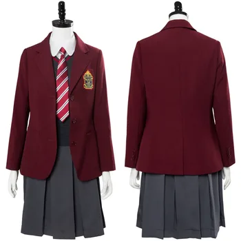 

Lemony Snicket's A Series of Unfortunate Events Violet Baudelaire School Uniform Dress Cosplay Costume Halloween Cosplay Costume
