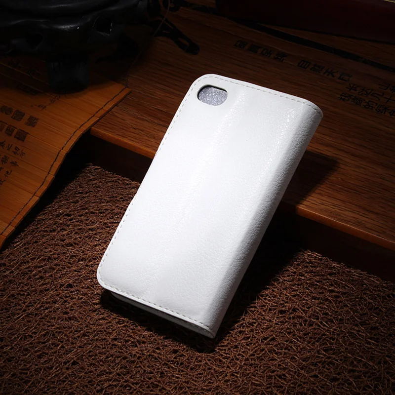 3D милый Флип Магнитный Шикарный чехол для телефона iPhone 4/4S со стразами и кожаный