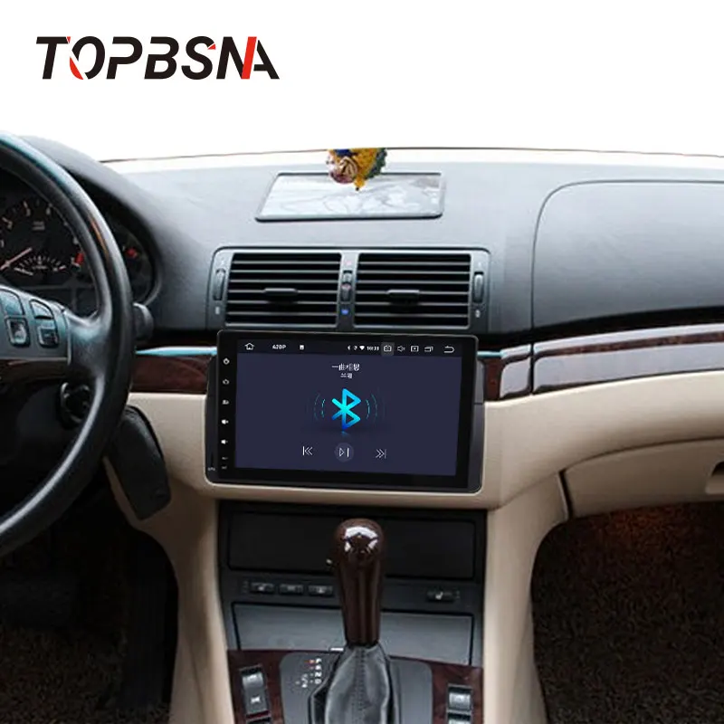 Perfect TOPBSNA 9 inch Android 9.0 Car DVD Player For BMW/E46/M3/MG/ZT/Rover 75 GPS Navi 1 Din Car Radio Multimedia WIFI Stereo Headunit 5