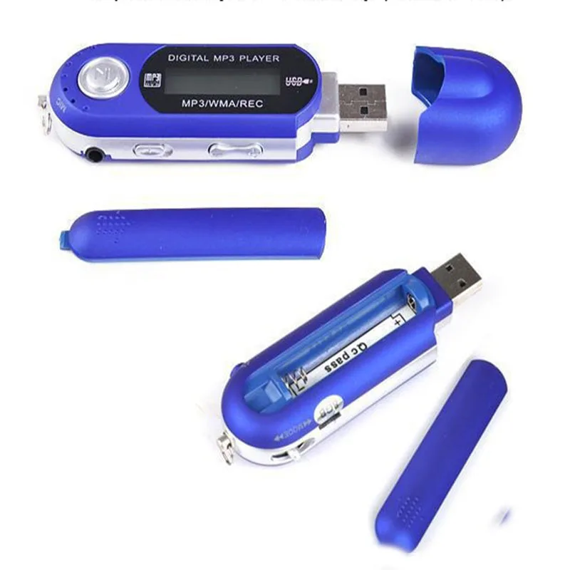 USB мини MP3 плеера 2.0 Flash ЖК-дисплей Экран USB Спорт MP3-плееры fm Радио MP3-плееры 8 ГБ с наушником наушники гарнитуры