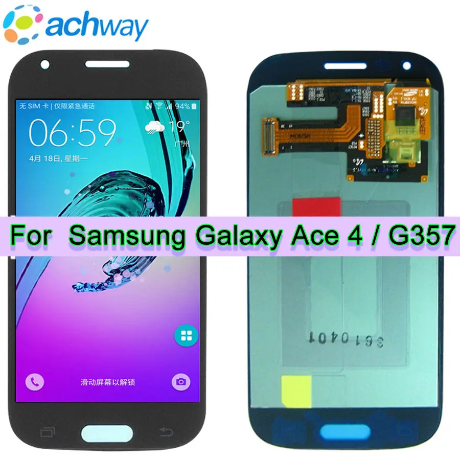 ЖК дисплей 4 3 дюйма для SAMSUNG GALAXY Ace телефона G357FZ сенсорный экран дигитайзер в сборе