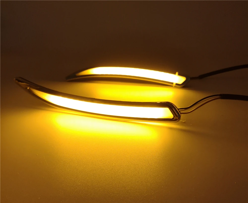 Car Flashing 1Pair Car LED DRL For Buick Regal GS Opel Insignia 2010 2011 2012 2013 Fog Cover Daytime Running Lights