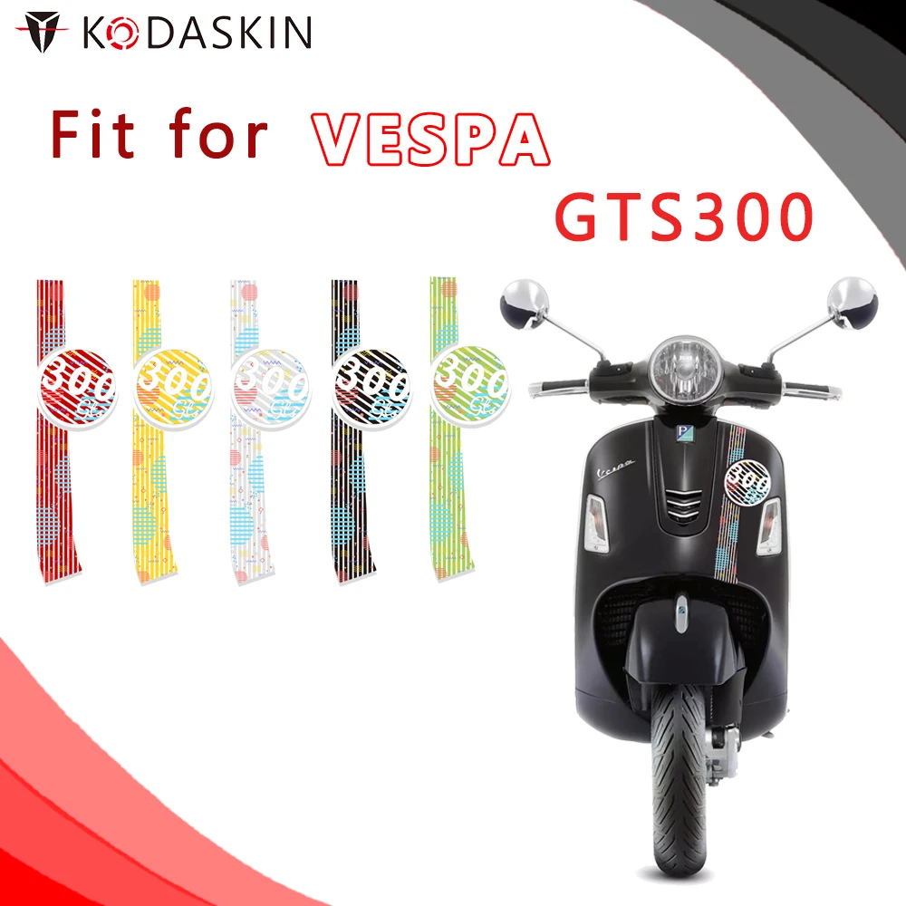 KODASKIN Motorcycle Body sticker Decal Emblem for VESPA GTS300