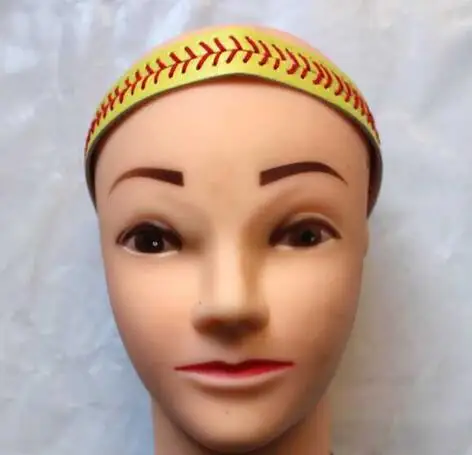 

2017 yoga headband sports softball baseball elastic leather headband