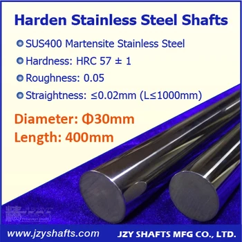 

Dia 30mm L400mm 3pcs/lot linear hard shaft sus400 stainless quenching guide rod durable HRC 57 much duable no need chrome plated