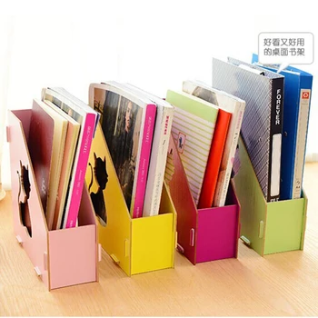 

1 pcs Home School Office Wooden Detachable Desktop Basket DIY Single Compartment File Holder Organizer Hollow-Out Cat Storage Ba