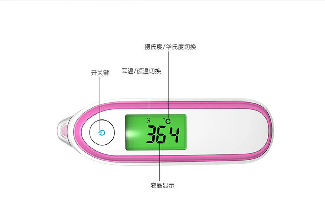 Termometro Детский термометр цифровой инфракрасный ИК lcd детский лоб и ухо Бесконтактный взрослый высокая температура тела измерения