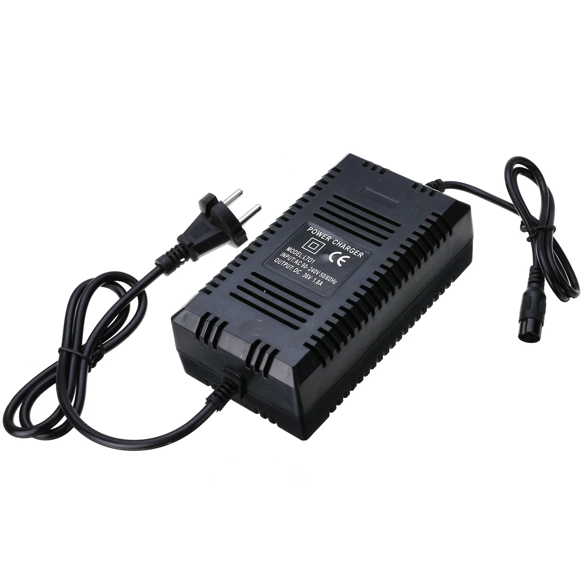 1Pcs Electric Bicycle Accessories 36V 1.8A EU Plug Black Battery Charger For Electric Scooter E-Bike