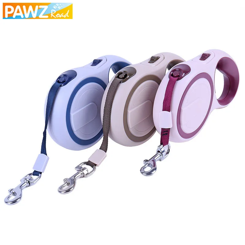 PAWZRoad Pet длинный поводок для собак ошейник 5 м с автоматическим вытяжением колли