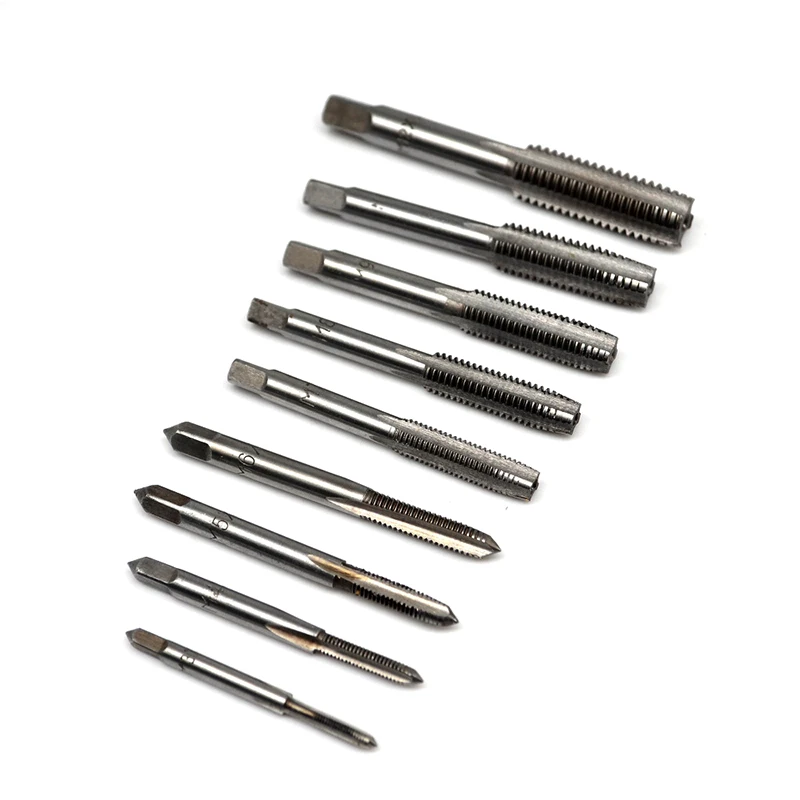 

2Pcs /Lot HSS Machine Spiral Point Straight Fluted Screw Thread Metric Plug Hand Tap Drill Set Hand Tools