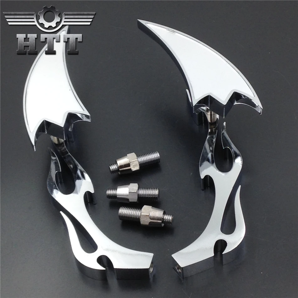 

motorcycle partsMotor Alloy Arrow Custom Mirror softail FatBoy Sportster CHROME